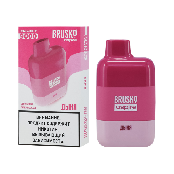 Электронка Brusko Longparty Дыня (9000 Затяжек) в Уфе
