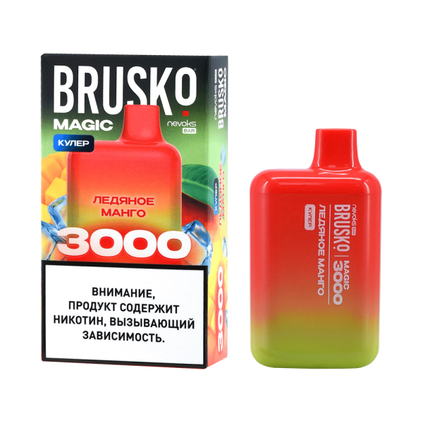 Электронка Brusko Magic Ледяное Манго (3000 Затяжек) в Уфе