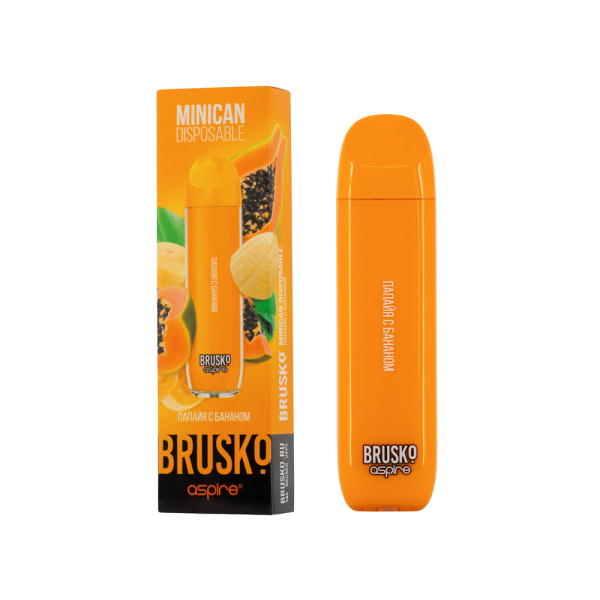 Электронка Brusko Minican Папайя С Бананом(1500 Затяжек) в Уфе