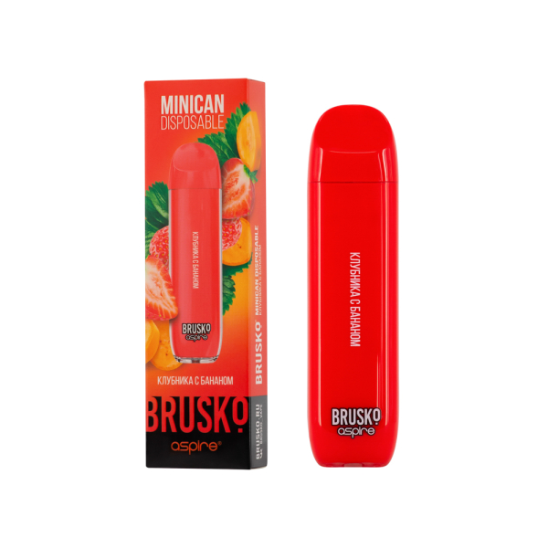 Электронка Brusko Minican Клубника С Бананом (1500 Затяжек) в Уфе