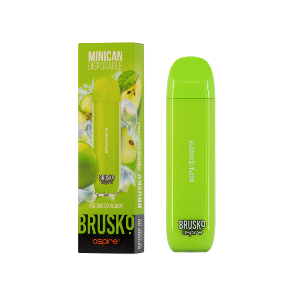 Электронка Brusko Minican Яблоко Со Льдом (1500 Затяжек) в Уфе