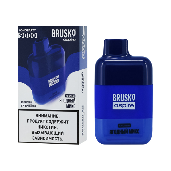 Электронка Brusko Longparty Ягодный Микс (9000 Затяжек) в Уфе