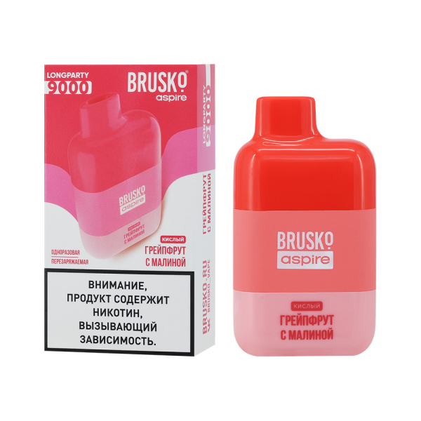 Электронка Brusko Longparty Грейпфрут И Малина (9000 Затяжек) в Уфе