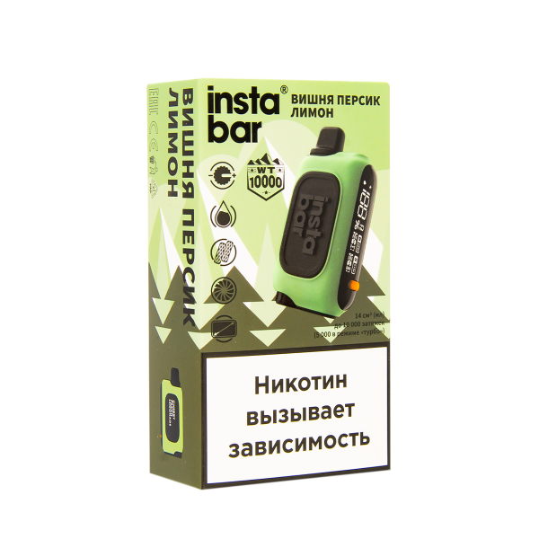 Электронка Plonq Instabar Вишня Персик Лимон (10000 Затяжек) 20 Мг в Уфе