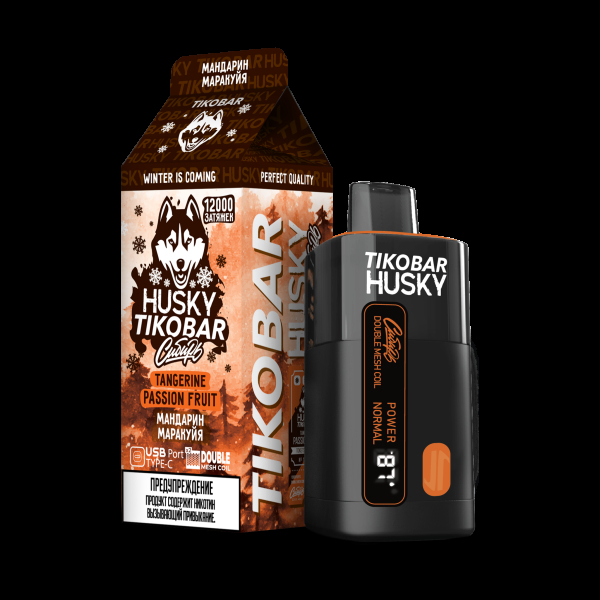 Электронка Tikobar Husky Сибирь Мандарин Маракуйя 12000 Затяжек в Уфе