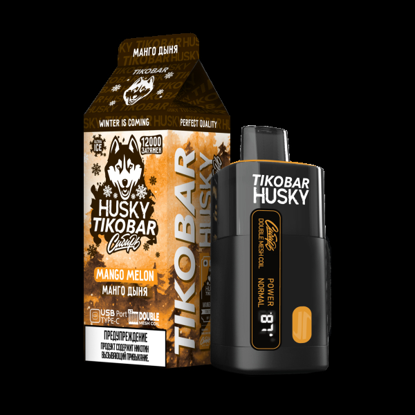 Электронка Tikobar Husky Сибирь Манго Дыня 12000 Затяжек в Уфе