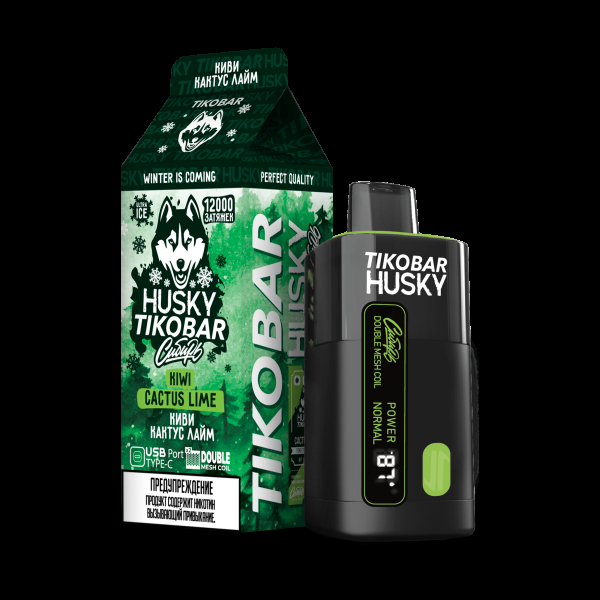 Электронка Tikobar Husky Сибирь Киви Кактус Лайм 12000 Затяжек в Уфе