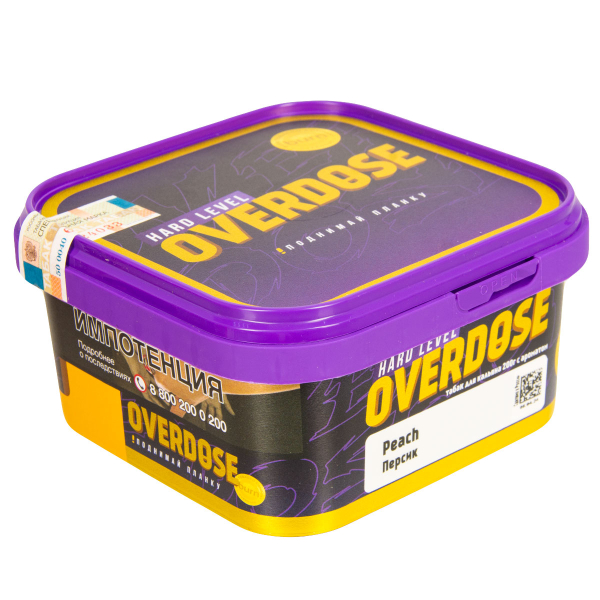 Табак Overdose Peach  200 грамм в Уфе