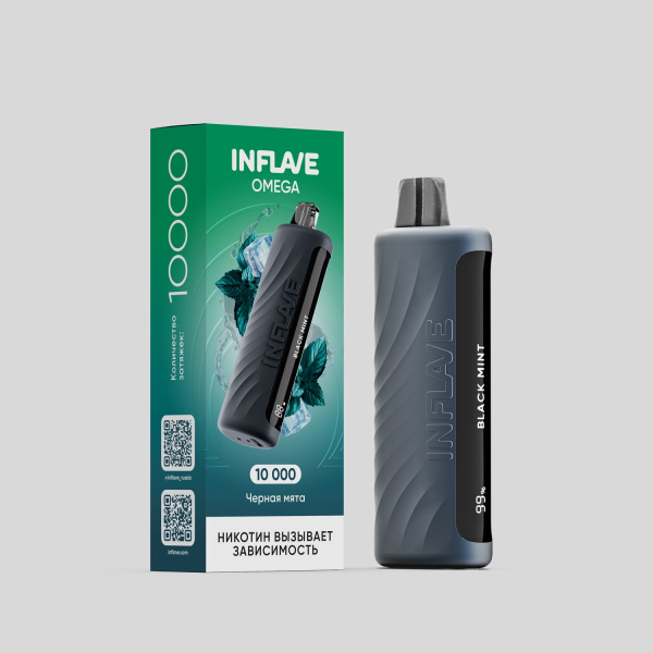 Электронка Inflave Omega Черная Мята (10000 Затяжек) в Уфе