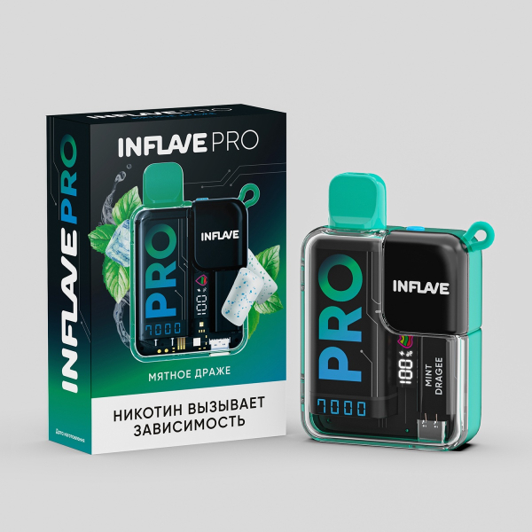 Электронка Inflave Pro Мятное Драже (7000 Затяжек) в Уфе