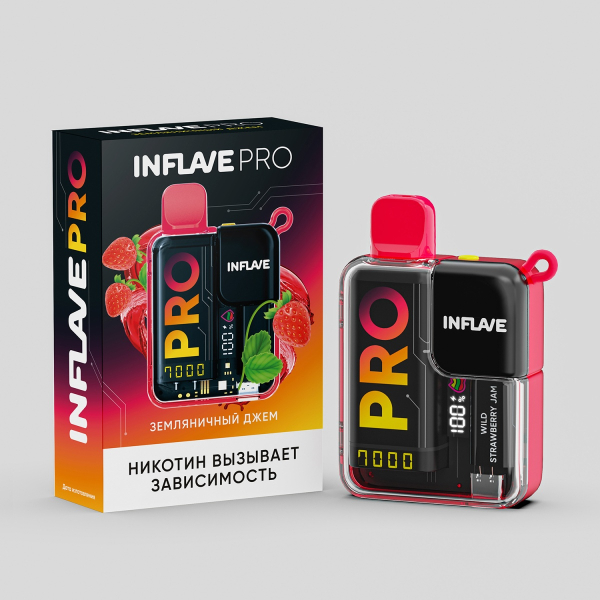 Электронка Inflave Pro Земляничный Джем (7000 Затяжек) в Уфе