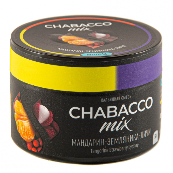 Смесь Chabacco Mix Medium Tangerine Strawberry Lychee  50 гр в Уфе