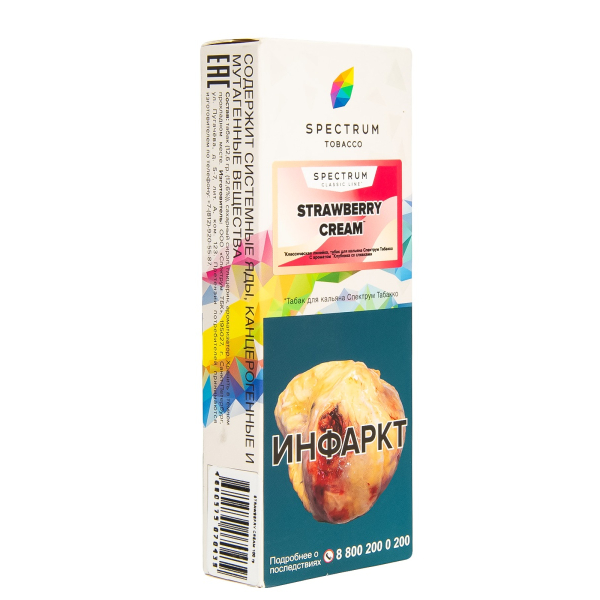 Табак Spectrum Strawberry Cream  100 гр в Уфе