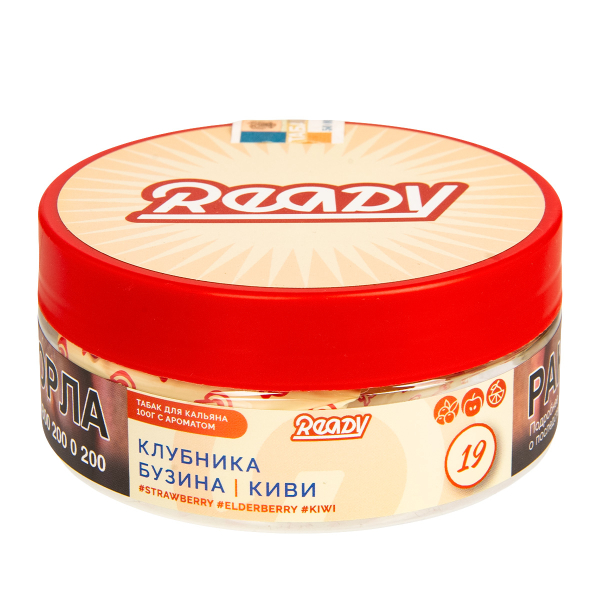 Табак Ready  №19 Strawberry, Elderberry, Kiwi 100 грамм в Уфе