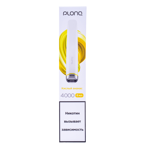 Электронка Plonq Plus Pro Кислый Ананас (4000 Затяжек) 20 Мг в Уфе