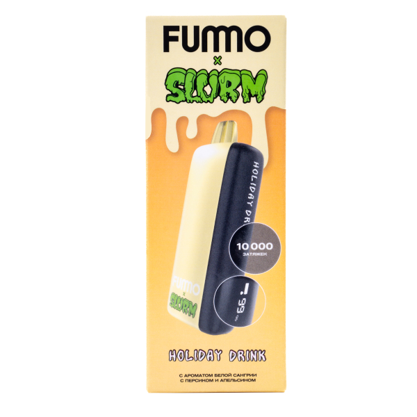 Электронка Fummo Indic Slurm Белая Сангрия С Персиком И Апельсином (10 000 Затяжек) в Уфе