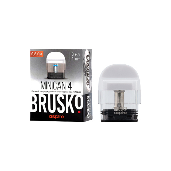 Сменный Картридж Brusko Minican 4 (3Мл) 0,8 Ом, Упак. 1 Шт белый в Уфе