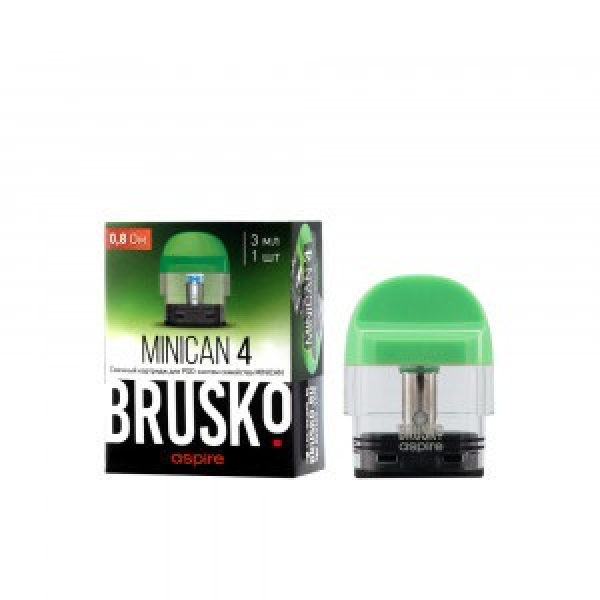 Сменный Картридж Brusko Minican 4 (3Мл) 0,8 Ом, Упак. 1 Шт зеленый в Уфе