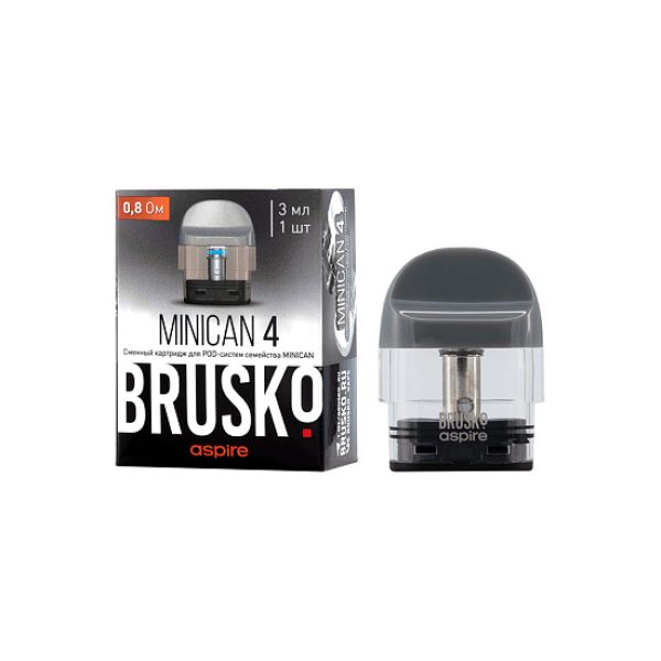 Сменный Картридж Brusko Minican 4 (3Мл) 0,8 Ом, Упак. 1 Шт серый в Уфе