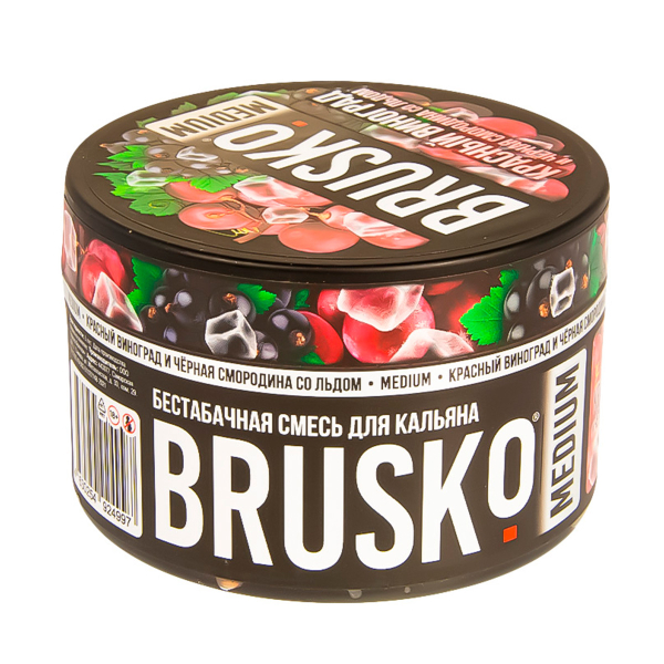 Смесь Brusko Medium Красный Виноград И Чёрная Смородина Со Льдом  250 гр в Уфе