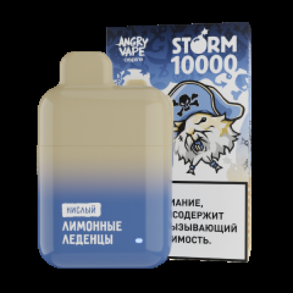 Электронка Angry Vape  Storm Лимонные Леденцы 10000 затяжек в Уфе
