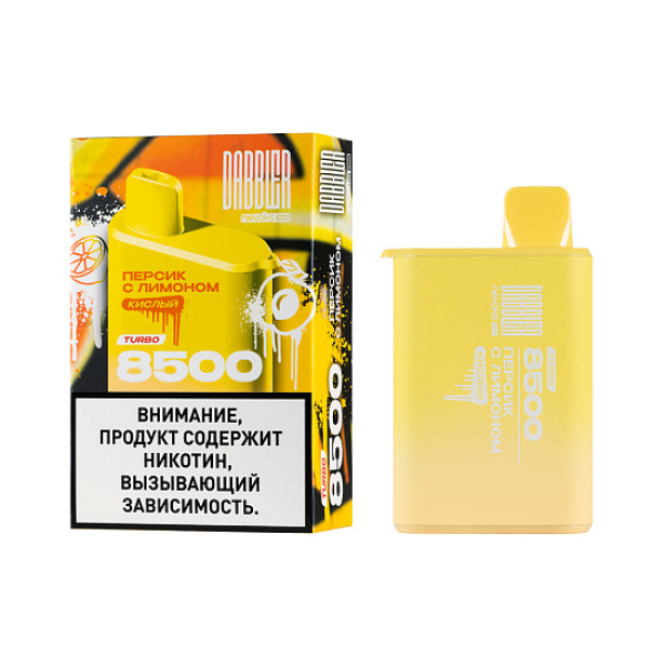 Электронка Dabbler Turbo Персик С Лимоном 8500 затяжек в Уфе