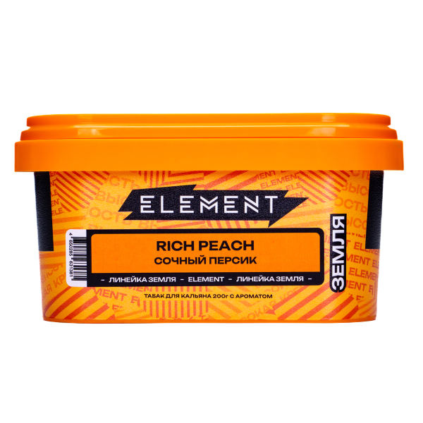 Табак Element Земля Rich Peach 200 грамм в Уфе