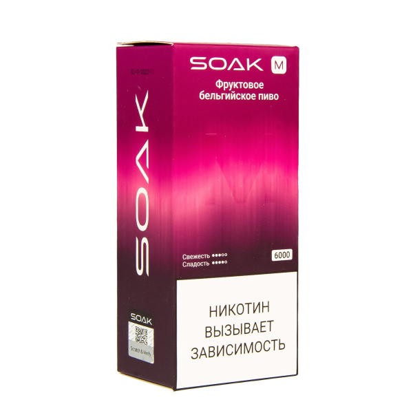 ЭСДН SOAK M Fruit Belgian Beer 6000 тяг в Уфе
