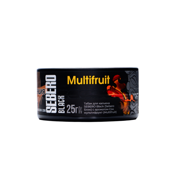 Табак Sebero Black Multifruit 25 грамм в Уфе