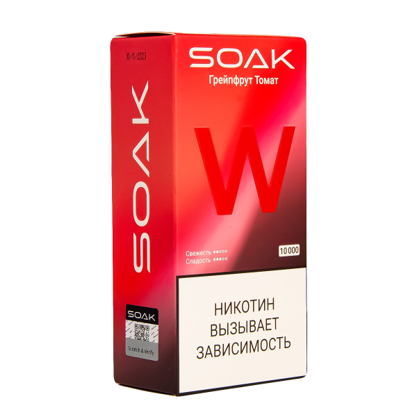Электронная сигарета Soak W Грейпфрут Томат 10000 в Уфе