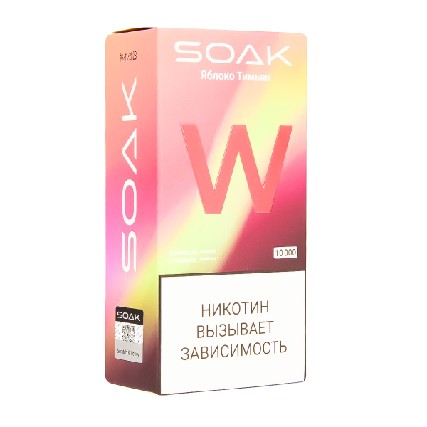 Электронная сигарета Soak W Яблоко Тимьян 10000 в Уфе