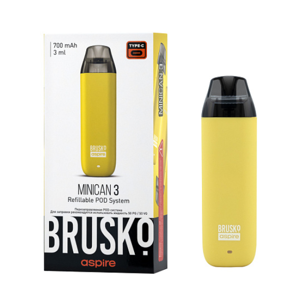 POD-система Brusko Minican 3 Жёлтый в Уфе