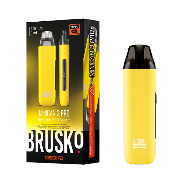 POD-система Brusko Minican 3 Pro желтый в Уфе