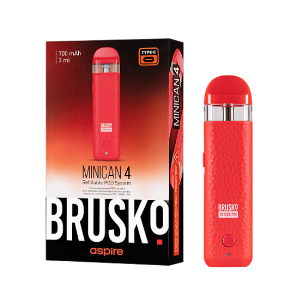 POD-система Brusko Minican 4 Красный в Уфе