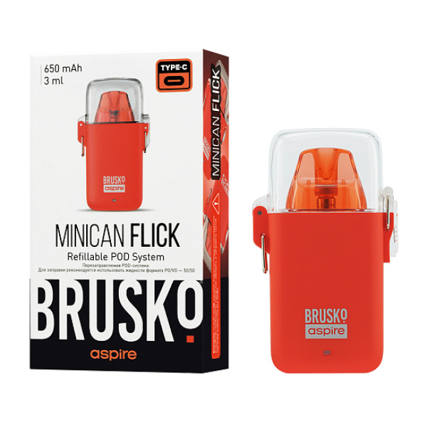 POD-система Brusko Minican Flick Красный в Уфе