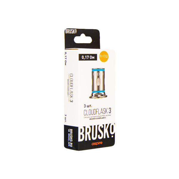 Испаритель Brusko Cloudflask 3 0.17 Ом 3 шт в Уфе