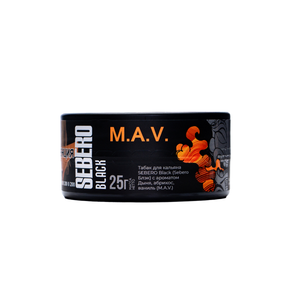 Табак Sebero Black Black M.a.v. 25 грамм в Уфе