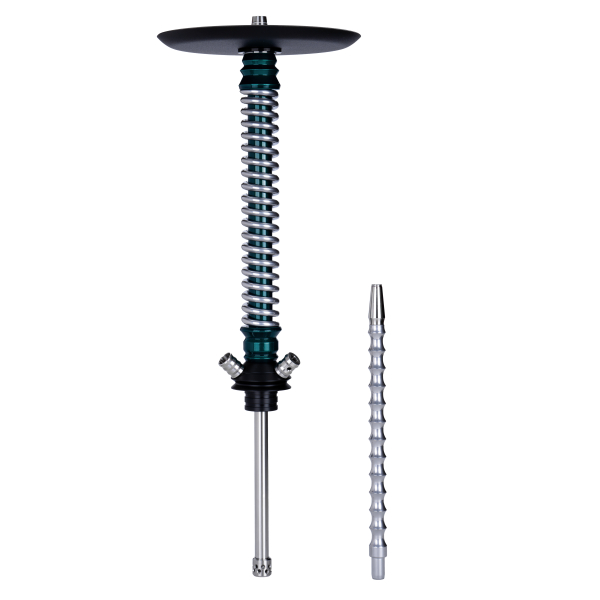 Кальян Mamay Customs Coilovers Зелёный Лак Хром в Уфе