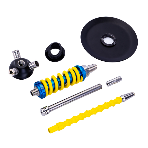Кальян Mamay Customs Coilover Micro Сине Жёлтый в Уфе