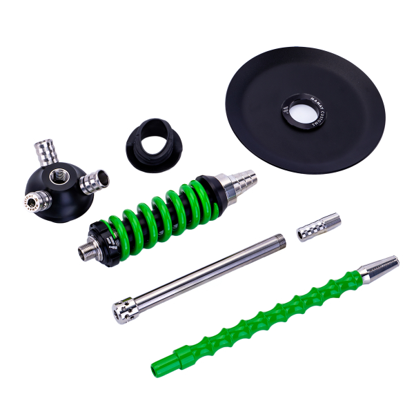 Кальян Mamay Customs Coilover Micro Чёрно Зелёный в Уфе
