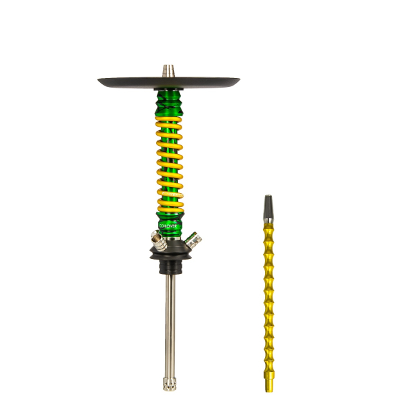 Кальян Mamay Customs Coilovers Mini Зелёный Сплеш Золотой в Уфе