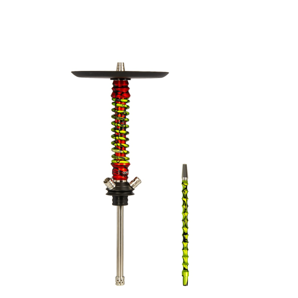 Кальян Mamay Customs Coilovers Mini Красный Сплеш Салатовый Сплеш в Уфе