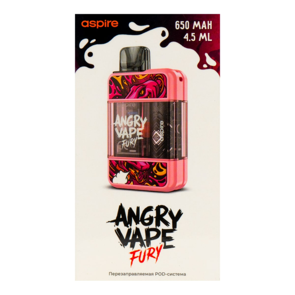 POD-система Brusko Angry Vape Fury 650 Mah Розовый в Уфе