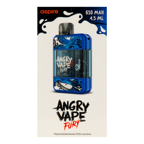 POD-система Brusko Angry Vape Fury 650 Mah Синий в Уфе