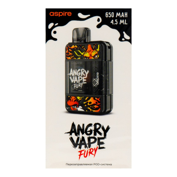 POD-система Brusko Angry Vape Fury 650 Mah Черный в Уфе