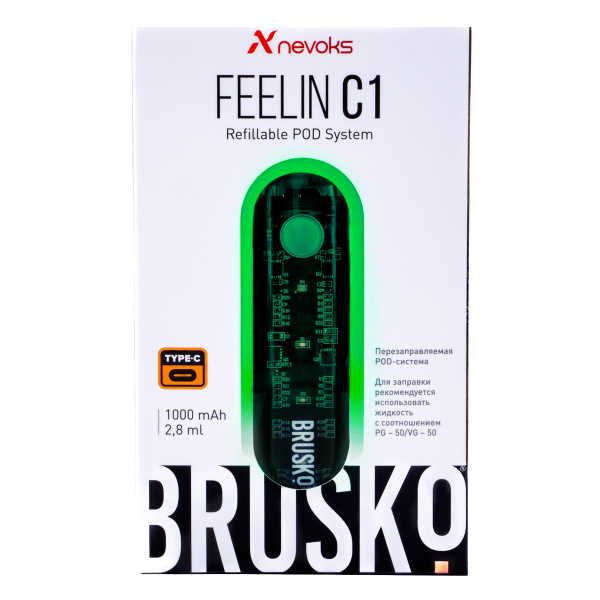 POD-система Brusko Feelin C1 Зеленый в Уфе