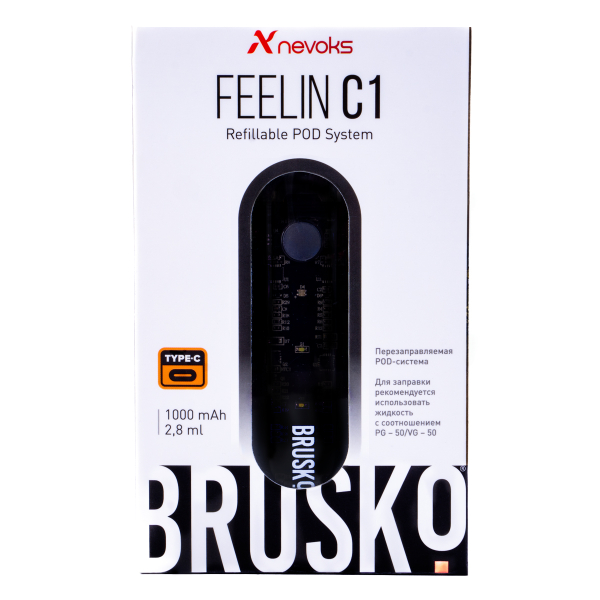 POD-система Brusko Feelin C1 Черный в Уфе