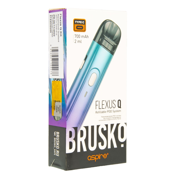 POD-система Brusko Flexus Q Бирюзовый Градиент в Уфе