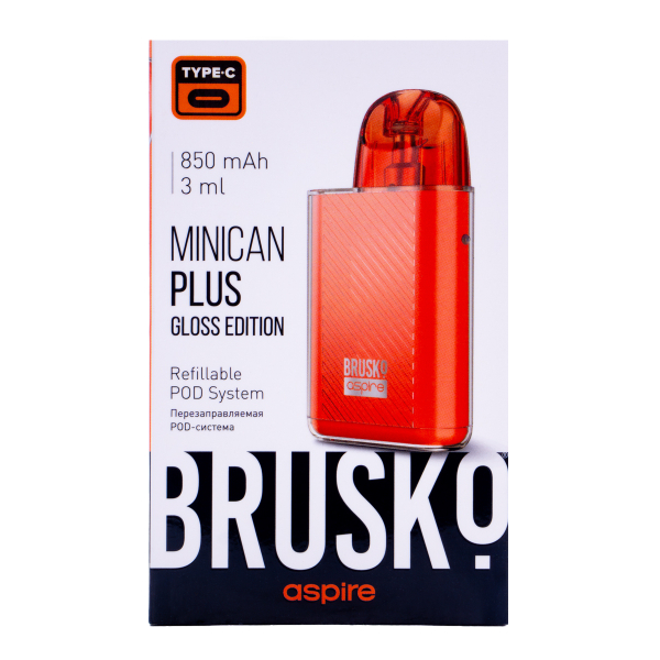 POD-система Brusko Minican Plus Gloss Edition Красный в Уфе