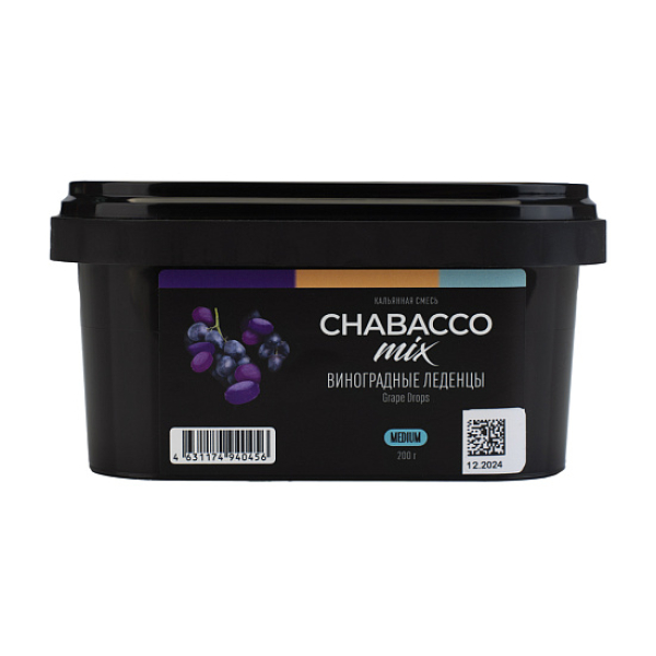 Бестабачная смесь Chabacco Mix Grape Drops Виноградные Леденцы  Medium 200 грамм в Уфе